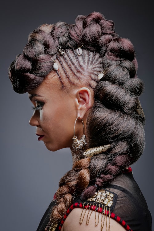 natural hair styles, natural hairstyles, braided hairstyles