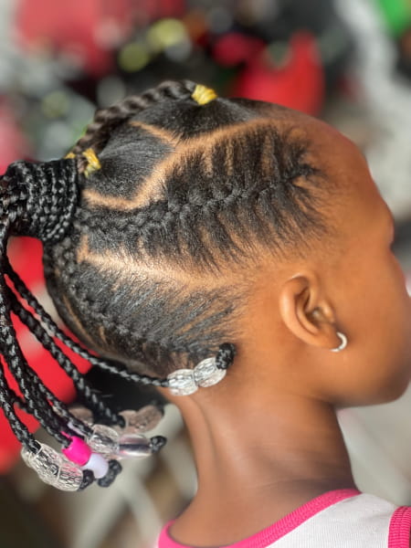 Cornrows for young kinds